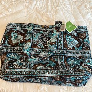 Vera Bradley large Java Blue Tic Tac Tote